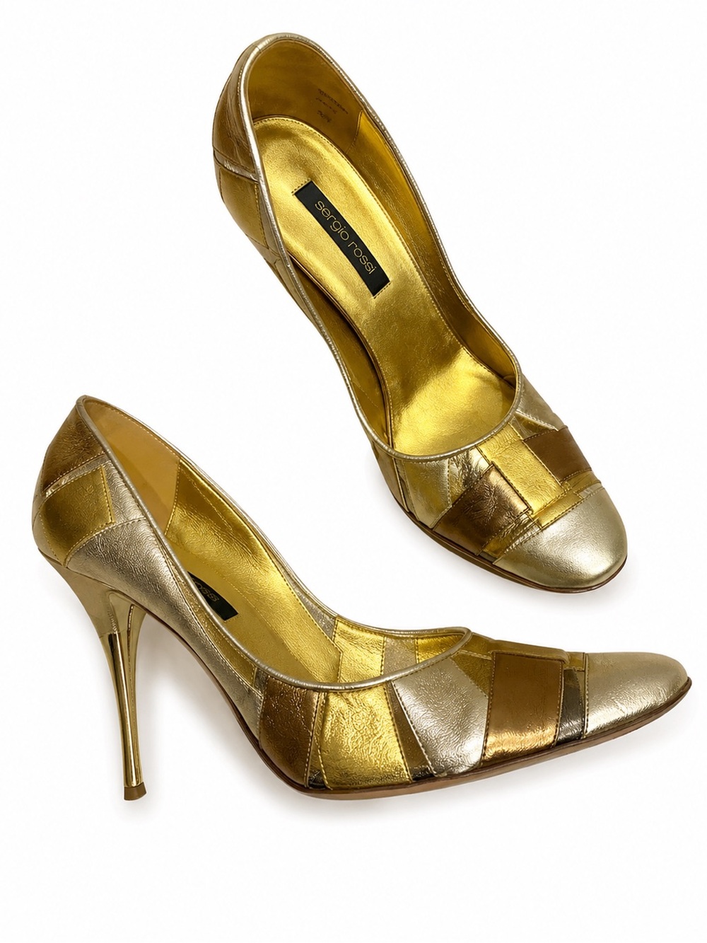 Sergio Rossi Vintage Metallic Heels